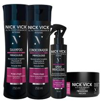 NICK VICK Alta Perf Reestru, Shampoo Cond Mascara e Spray