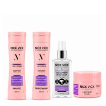 NICK VICK Liso Extr Shampoo Cond Máscara e Fluido Acelerador NICK VICK Liso Extr Shampoo Cond Máscara e Fluido Acelerador