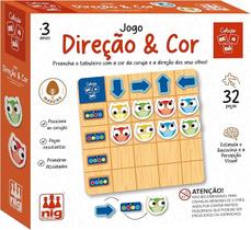 Nig Brinquedos Jogo Educativo Madeira Be a Bá Direção e Cor 32 Peças Nig Brinquedos Jogo Educativo Madeira Be a Bá Direção e Cor 32 Peças