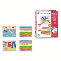 Nig Brinquedos Jogo Educativo Madeira Crescer Gato de Sapato