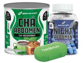 Night Abdomen 60 caps + Chá Abdomen + Porta comprimidos - Bodyaction