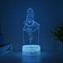 Night Light 3D Acrylic Genshins Impacts Noelle para crianças Night Light 3D Acrylic Genshins Impacts Noelle para crianças