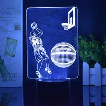 Night Light 3D Basketball Kobe Memorial com controle remoto Night Light 3D Basketball Kobe Memorial com controle remoto