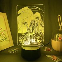Night Light Anime Xxxholic Yuuko Ichihara 3D Acrílico 22cm Night Light Anime Xxxholic Yuuko Ichihara 3D Acrílico 22cm