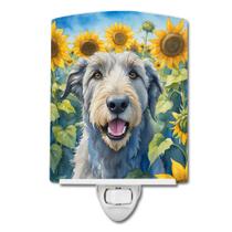 Night Light Caroline's Treasures Irish Wolfhound em girassóis