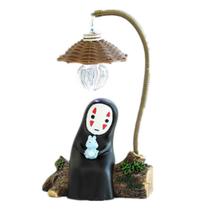 Night Light Cartoon No Face Men Patron Saint, resina de 9 x 21 cm Night Light Cartoon No Face Men Patron Saint, resina de 9 x 21 cm