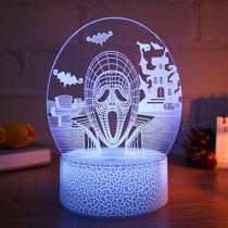 Night Light Christmas Skulls 3D LED que muda de cor para crianças Night Light Christmas Skulls 3D LED que muda de cor para crianças