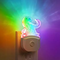 Night Light DoresShop Dinosaur 8 Color Changing pacote com 2
