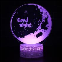 Night Light Goods Nights 3D LED com mudança de cor para crianças