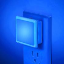 Night Light JandCase Blue Nightlight de 0,3 W com sensor de luz, pacote com 2