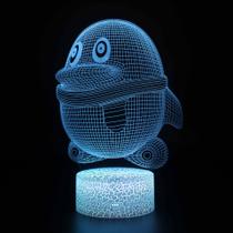 Night Light Penguins 3D com mudança de cor LED para crianças 5V