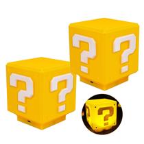 Night Light TLAOTNIY Super Bros Mini Question Block USB, pacote com 2