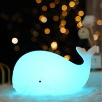 Night Light TriPro Whale Silicone, decoração de quarto de praia, presente para crianças Night Light TriPro Whale Silicone, decoração de quarto de praia, presente para crianças