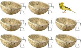 Ninho aves corda (sisal) canario com 12 und