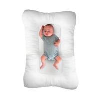 Ninho Casulinho Bebê Sensorial +capa Algodão Percal 200 Fios Rosa