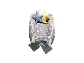 ninho de bebê redutor de berço 100% algodão com 3 almofadas decorativas ninho de bebê redutor de berço 100% algodão com 3 almofadas decorativas