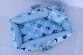 Ninho de Bebê Redutor de Berço Light Balão/ ROSA/AZUL E URSO MARINHO 100% Algodão Ninho de Bebê Redutor de Berço Light Balão/ ROSA/AZUL E URSO MARINHO 100% Algodão