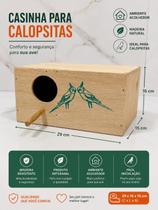 Ninho De Calopsita Casinha Madeira Passaro Aves Viveiro Ninho De Calopsita Casinha Madeira Passaro Aves Viveiro