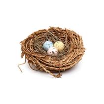 Ninho em Rattan com Ovinhos Coloridos P - 8cm - Cromus Páscoa - Rizzo Embalagens Ninho em Rattan com Ovinhos Coloridos P - 8cm - Cromus Páscoa - Rizzo Embalagens