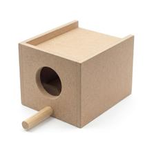 Ninho MDF para Reprodução de Manon Mandarim e Aves Pequenas com Poleiro Ninho MDF para Reprodução de Manon Mandarim e Aves Pequenas com Poleiro