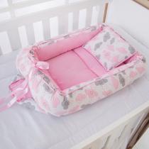 Ninho para Bebê Nuvem Rosa 2 Peças Ninho para Bebê Nuvem Rosa 2 Peças