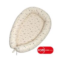 Ninho Redutor Berço e Carrinho Para Bebê Estrela FOM Pérola/Marinho