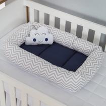 Ninho Redutor com Almofada De Berço Bebê Chevron 2 pcs