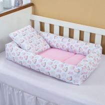 Ninho Redutor com Almofada De Berço Para Bebê Menina Ursinha Lovely Ninho Redutor com Almofada De Berço Para Bebê Menina Ursinha Lovely