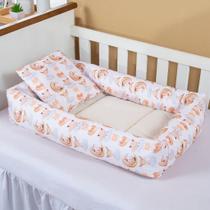 Ninho Redutor com Almofada De Berço Para Bebê Raposinha