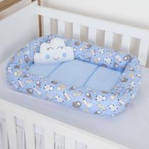 Ninho Redutor de Berço 2 peças para Bebê Menino Bichinho Azul Ninho Redutor de Berço 2 peças para Bebê Menino Bichinho Azul