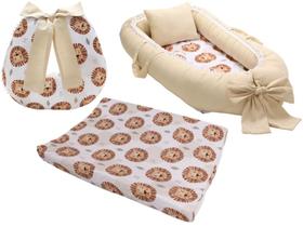 Ninho Redutor De Berço Almofada Amamentação Trocador Cômoda Leão