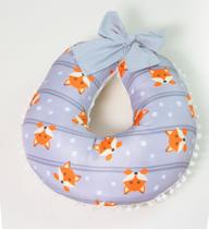 Ninho Redutor De Berço Almofada Amamentação Trocador Cômoda Raposa Cinza Ninho Redutor De Berço Almofada Amamentação Trocador Cômoda Raposa Cinza