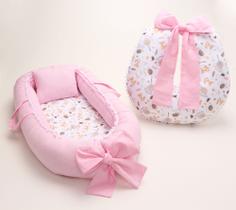 Ninho Redutor De Berço Almofada De Amamentação Menina Fox Ninho Redutor De Berço Almofada De Amamentação Menina Fox