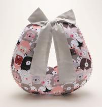 Ninho Redutor De Berço e Almofada De Amamentação Bichinhos na Selva Ninho Redutor De Berço e Almofada De Amamentação Bichinhos na Selva