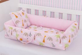 Ninho Redutor de Berço Floral Quadrado em Várias Cores Perfeito Ninho Redutor de Berço Floral Quadrado em Várias Cores Perfeito