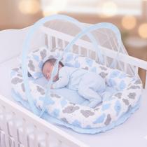 Ninho Redutor De Berço Nuvem Com Mosquiteiro 03 Peças