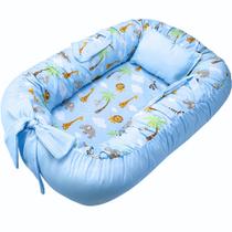 Ninho Redutor de Berço Para Bebe Recem Nascido Capa Removivel com Zíper Com Alça 100% Algodão