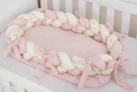 Ninho Redutor De Berço Trança Menino E Menina