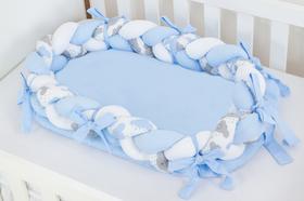 Ninho Redutor de Berço Trança Várias Cores 3 Peças Confortável - Barros Baby Store