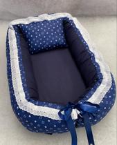 Ninho Redutor para bebe -Super Confortável - Estrelinha Thor Azul Marinho