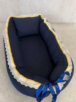 Ninho Redutor para bebe -Super Confortável- Urso Encantado Azul Marinho