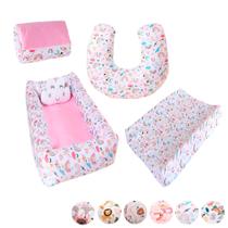 Ninho Redutor Quadrado + Almofada de Amamentação Sublimada + Trocador Anatômico + Trocador Portátil