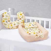 Ninho Rolinho Redutor + Almofada Amamentação Safari Bege Ninho Rolinho Redutor + Almofada Amamentação Safari Bege