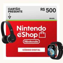 Nintendo 500 ACOMPANHA SMARTWATCH MAIS FONE DE OUVIDO BLUETOOTH - Eshop Switch