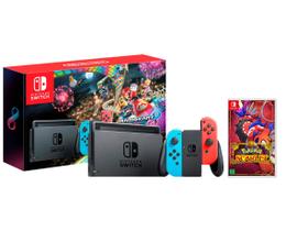 Nintendo Switch 32GB 1 Par Joy-con + Mario Kart 8 - Deluxe + 3 Meses de Nintendo + Pokémon Scarlet