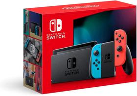 Nintendo Switch com Joy-Cons Neon Azul e Vermelho - Tela LCD de 6,2 polegadas