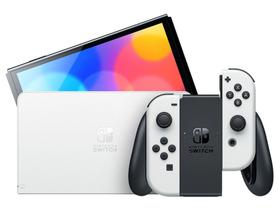 Nintendo Switch OLED 64GB 2 Controles Joy-Con Branco e Preto com Super Mario Bros. Wonder e 3 Meses de Nintendo Switch Online