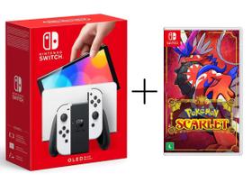 Nintendo Switch OLED 7.0" 64Gb Joy-Con Branco + Jogo Pokémon Scarlet