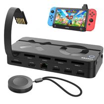 Nintendo Switch TV Dock Station Unitek com leitor de cartões de jogo