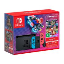 Nintendo Switch V2 32GB Mario Kart 8 Deluxe + Assinatura 3M Nintendo Switch V2 32GB Mario Kart 8 Deluxe + Assinatura 3M